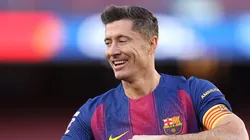 Lewandowski no Barcelona. Foto: Judit Cartiel/Getty Images