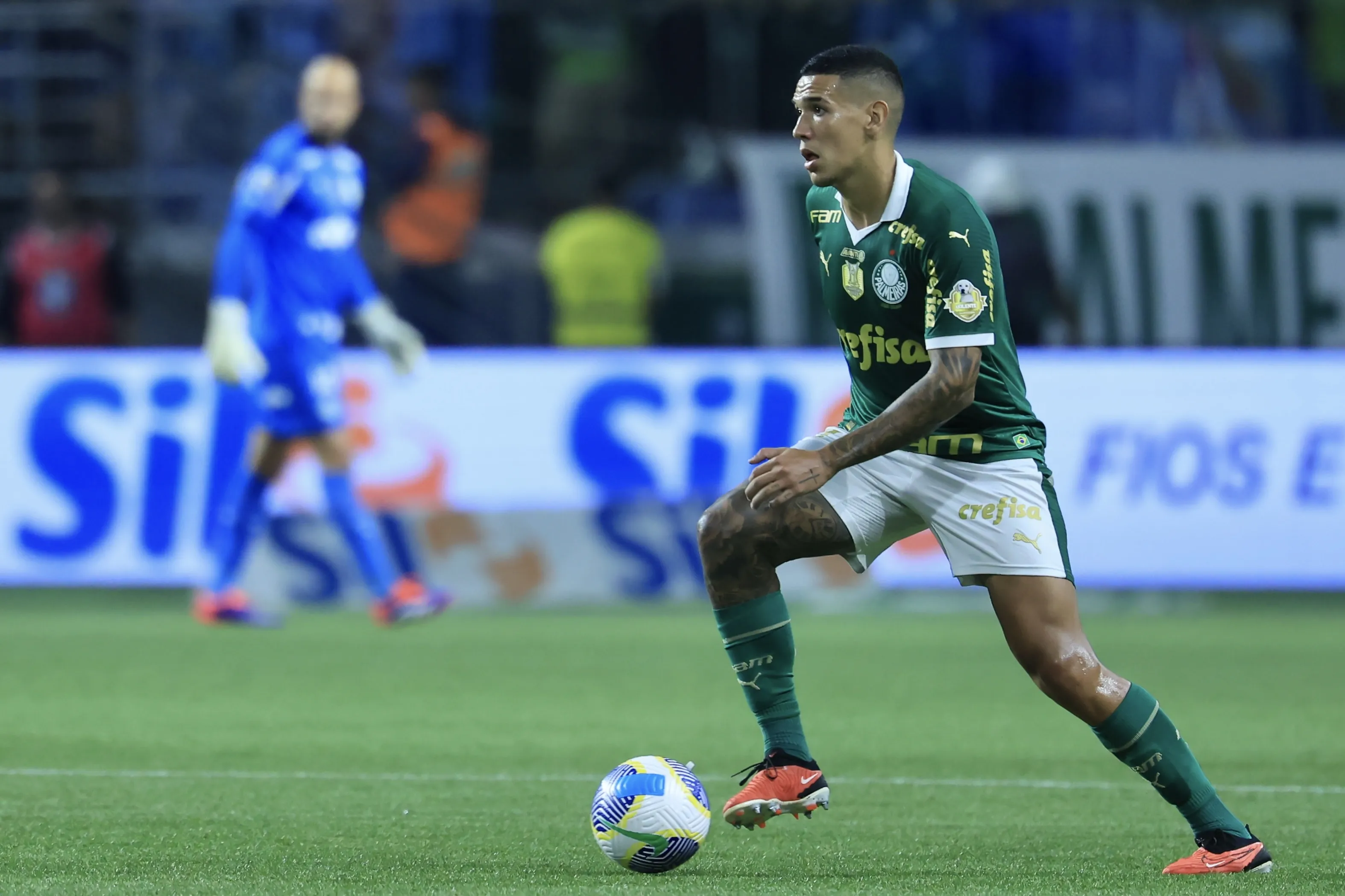 Naves em ação pelo Palmeiras, em 2024. Foto: Marcello Zambrana/AGIF