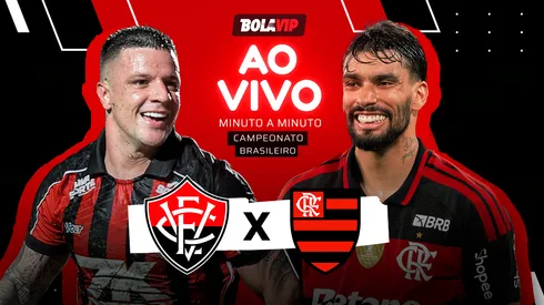 Acompanhe Vitória x Flamengo. FotoxFoto: Jhony Pinho/AGIF e Jorge Rodrigues/AGIF 

