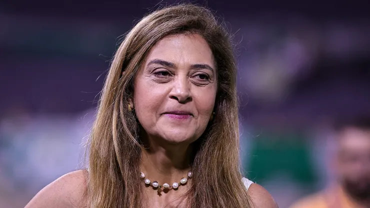 Leila Pereira presidente do Palmeiras durante partida contra o Mirassol no estadio Arena Barueri pelo campeonato Paulista 2026. Foto: Fabio Giannelli/AGIF