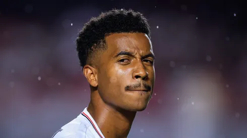 Marcos Antonio, jogador do São Paulo durante partida no Morumbis.