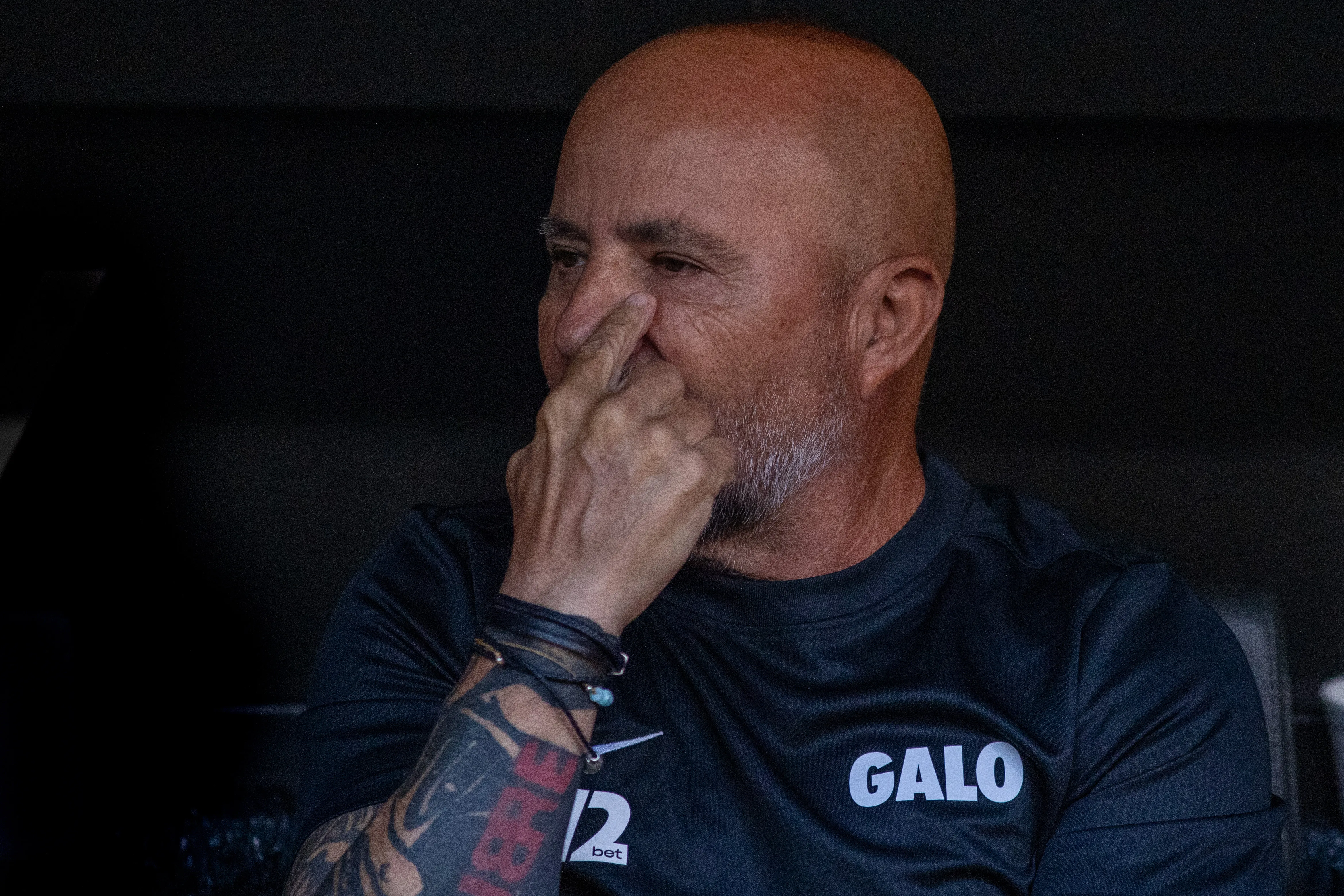 Sampaoli vem trabalhando com a diretoria por reforços no Galo. Foto: Fernando Moreno/AGIF
