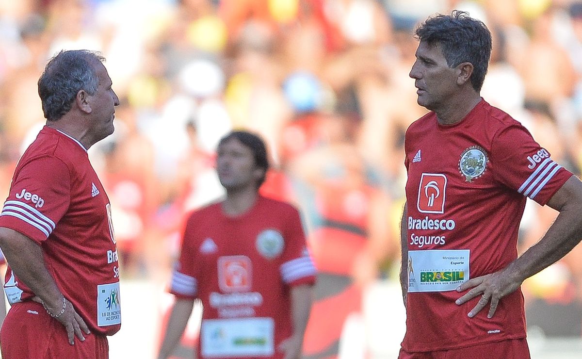 Zico revela ter sido o responsável por Renato Gaúcho ser técnico de futebol: “Primeira pessoa a convidar”