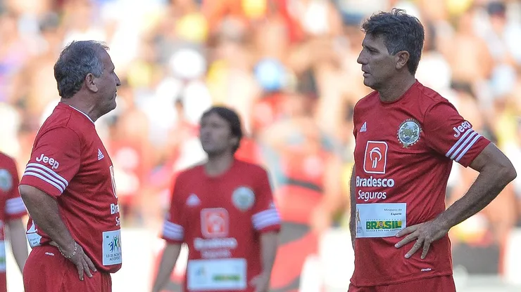 Zico e Renato Gaúcho são amigos de longa data
