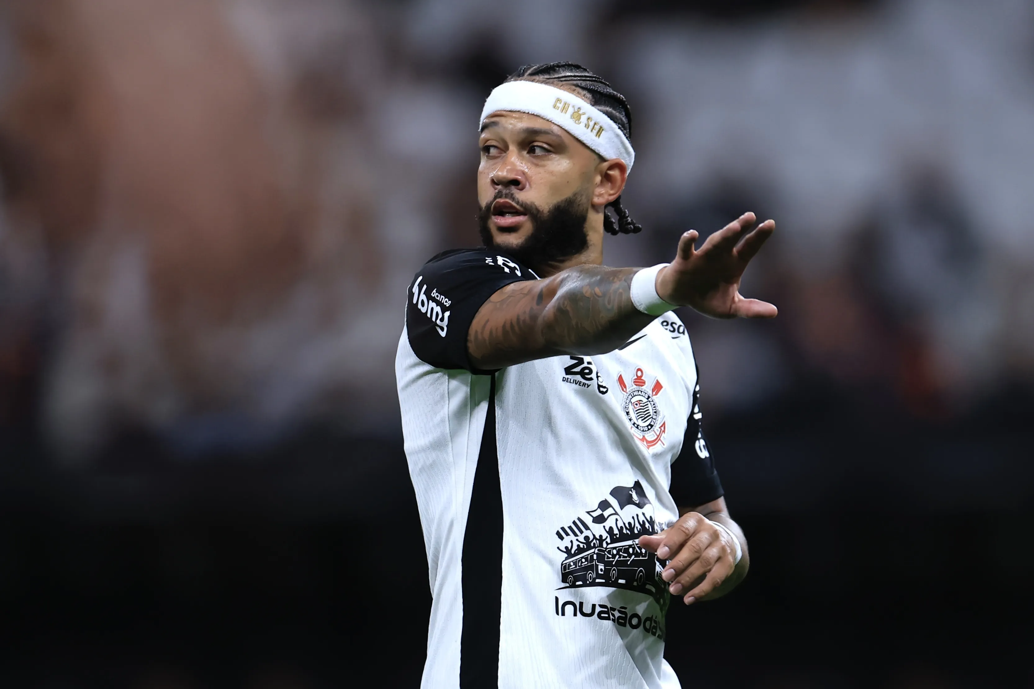 SP – SAO PAULO – 05/02/2026 – PAULISTA 2026, CORINTHIANS X CAPIVARIANO – Memphis Depay jogador do Corinthians durante partida contra o Capivariano no estadio Arena Corinthians pelo campeonato Paulista 2026. Foto: Marcello Zambrana/AGIF
