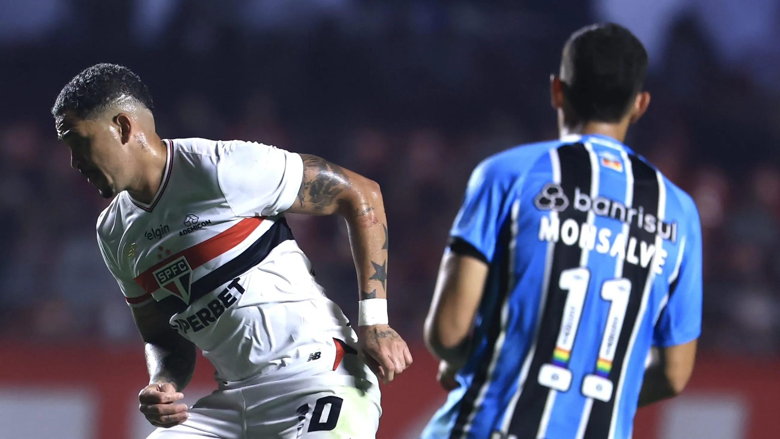São Paulo x Grêmio, no Morumbis. Foto: Marcello Zambrana/AGIF
