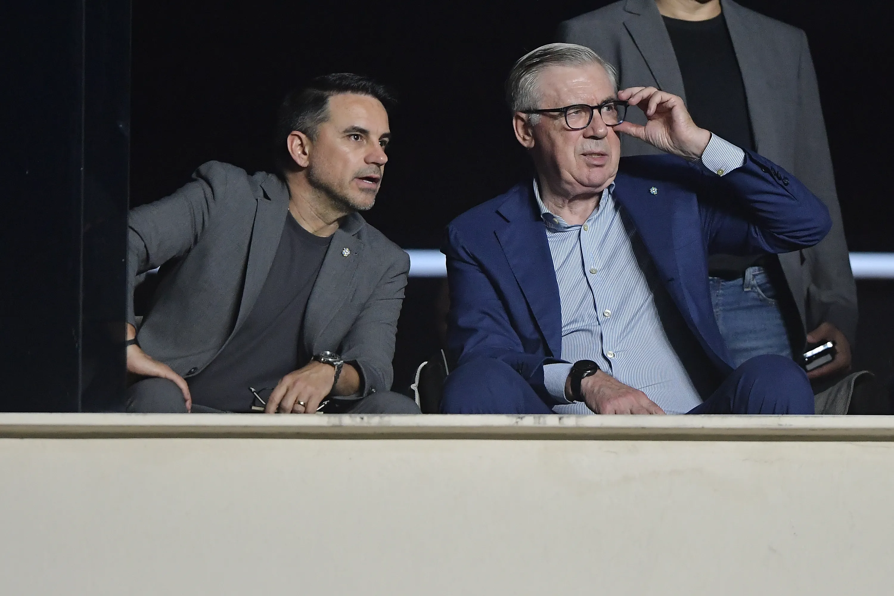 RJ – RIO DE JANEIRO – 02/11/2025 – BRASILEIRO A 2025, VASCO X SAO PAULO -Carlo Ancelotti tecnico da Selecao Brasileira visto antes da partida entre Vasco e Sao Paulo no estadio Sao Januario pelo campeonato Brasileiro A 2025. Foto: Thiago Ribeiro/AGIF