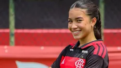 Flamengo apresentou cinco reforços para o time feminino sub-20 - Foto: Paula Reis/Flamengo
