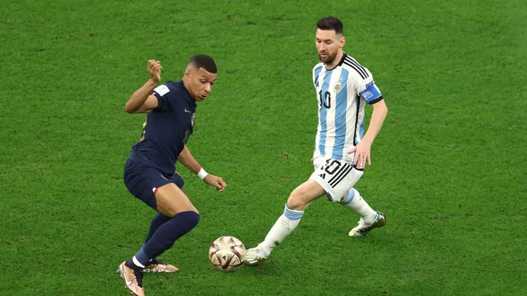 Argentina e França no Mundial de 2022. Foto: Richard Heathcote/Getty Images
