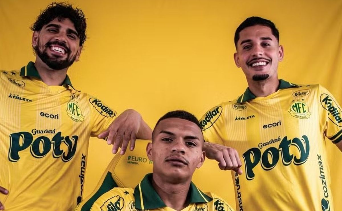 Mirassol lança novo uniforme para a temporada de 2026 com estampas da Libertadores e Brasileirão