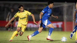 Kaio Jorge, jogador do Cruzeiro, durante partida contra o Mirassol no estadio Jose Maria de Campos Maia pelo campeonato Brasileiro A 2026. Foto: Vinicius Silva/AGIF