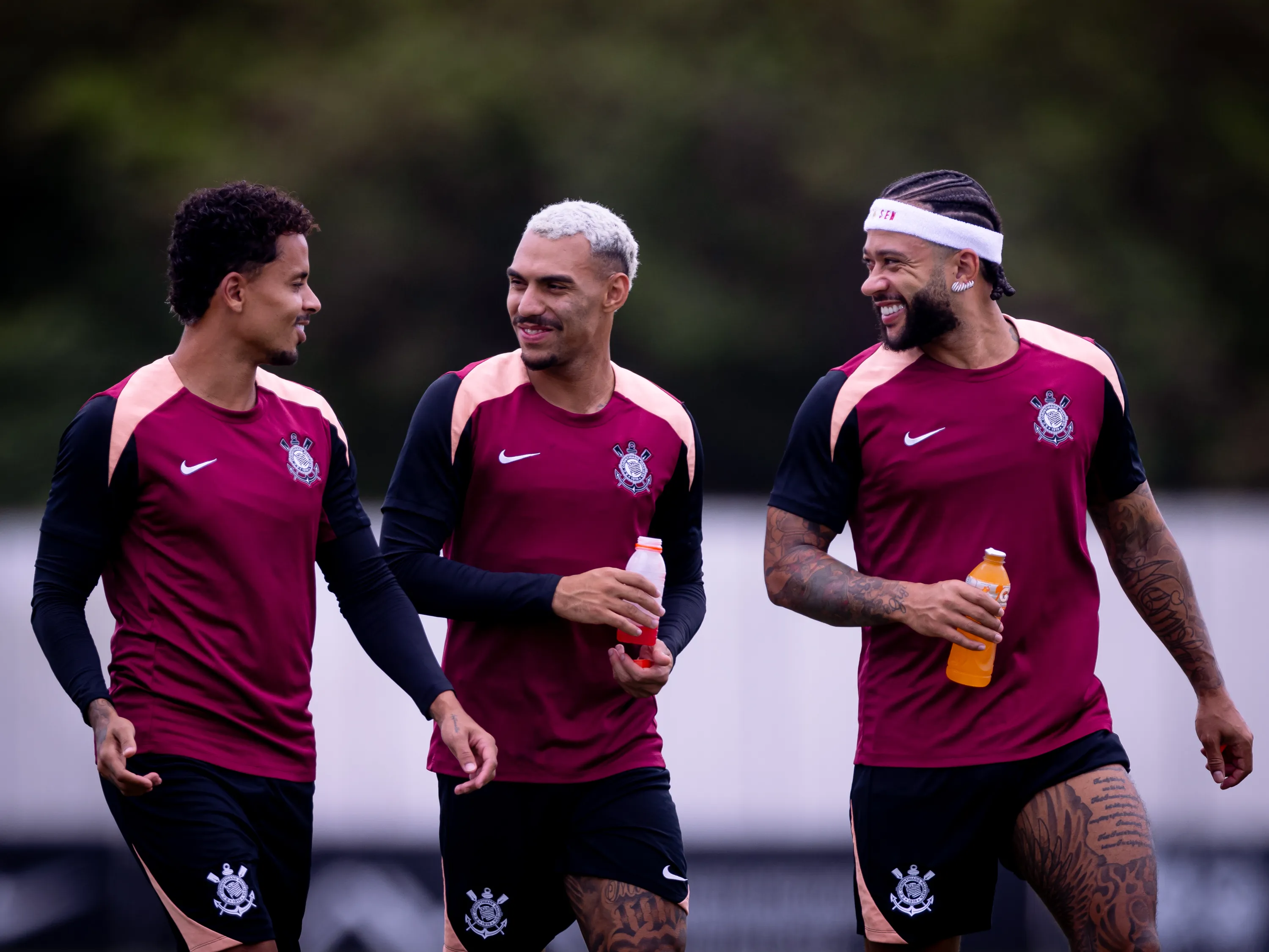 Imagens do primeiro treino do meio-campista Allan, nesta quarta-feira (11/02/2026), no CT Dr. Joaquim Grava/ Foto: Rodrigo Coca/Agência Corinthians