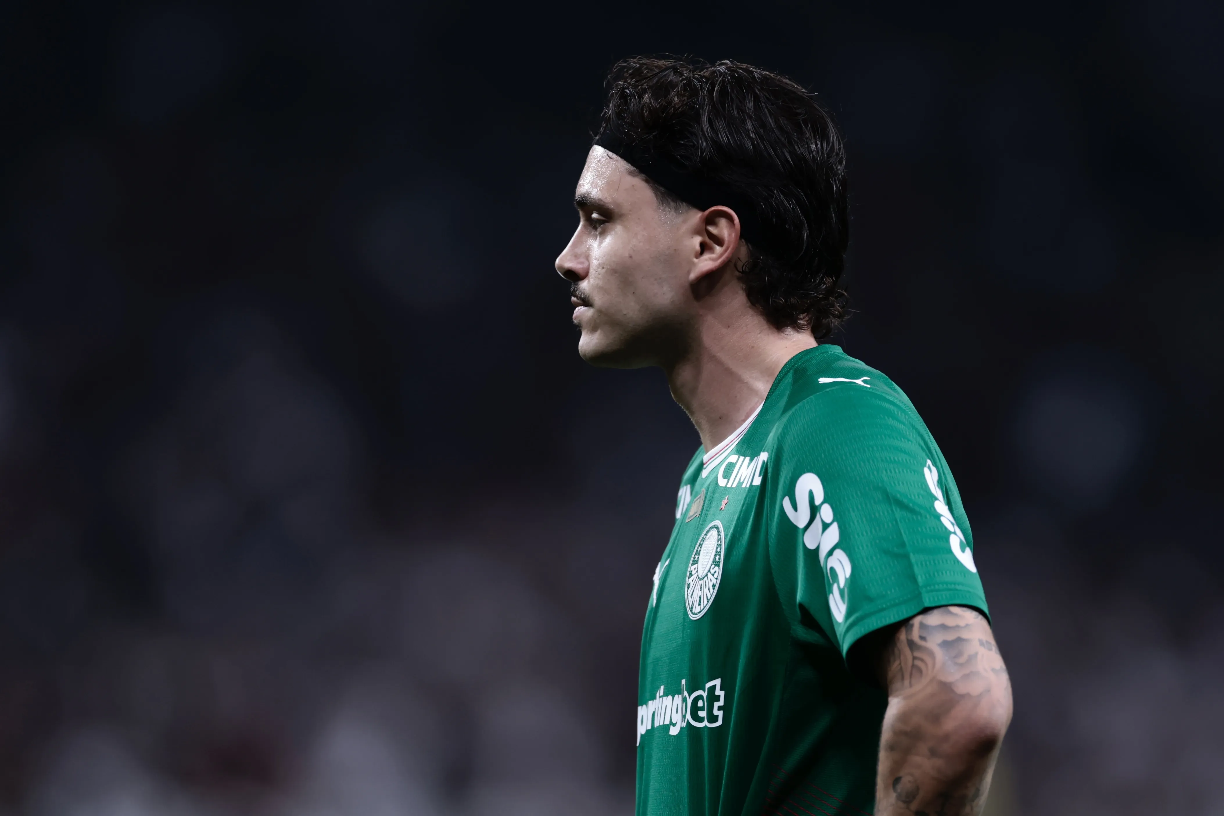 SP – SAO PAULO – 08/02/2026 – PAULISTA 2026, CORINTHIANS X PALMEIRAS – Mauricio jogador do Palmeiras durante partida contra o Corinthians no estadio Arena Corinthians pelo campeonato Paulista 2026. Foto: Marcello Zambrana/AGIF