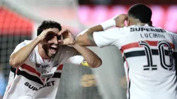 Calleri e Luciano estão em boa fase no São Paulo. Foto: Marcello Zambrana/AGIF