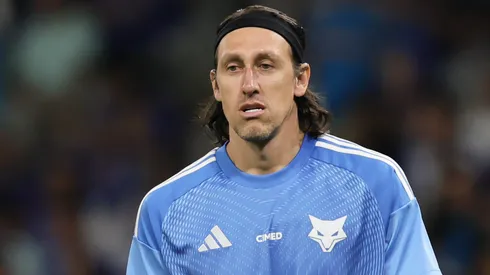  Cássio jogador do Cruzeiro durante aquecimento antes da partida contra o Sport no estadio Mineirao pelo campeonato Brasileiro A 2025. Foto: Gilson Lobo/AGIF
