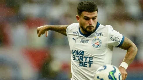 BA – SALVADOR – 18/05/2025 – BRASILEIRO A 2025, BAHIA X VITORIA – Cauly jogador do Bahia durante partida contra o Vitoria no estadio Arena Fonte Nova pelo campeonato Brasileiro A 2025. Foto: Jhony Pinho/AGIF