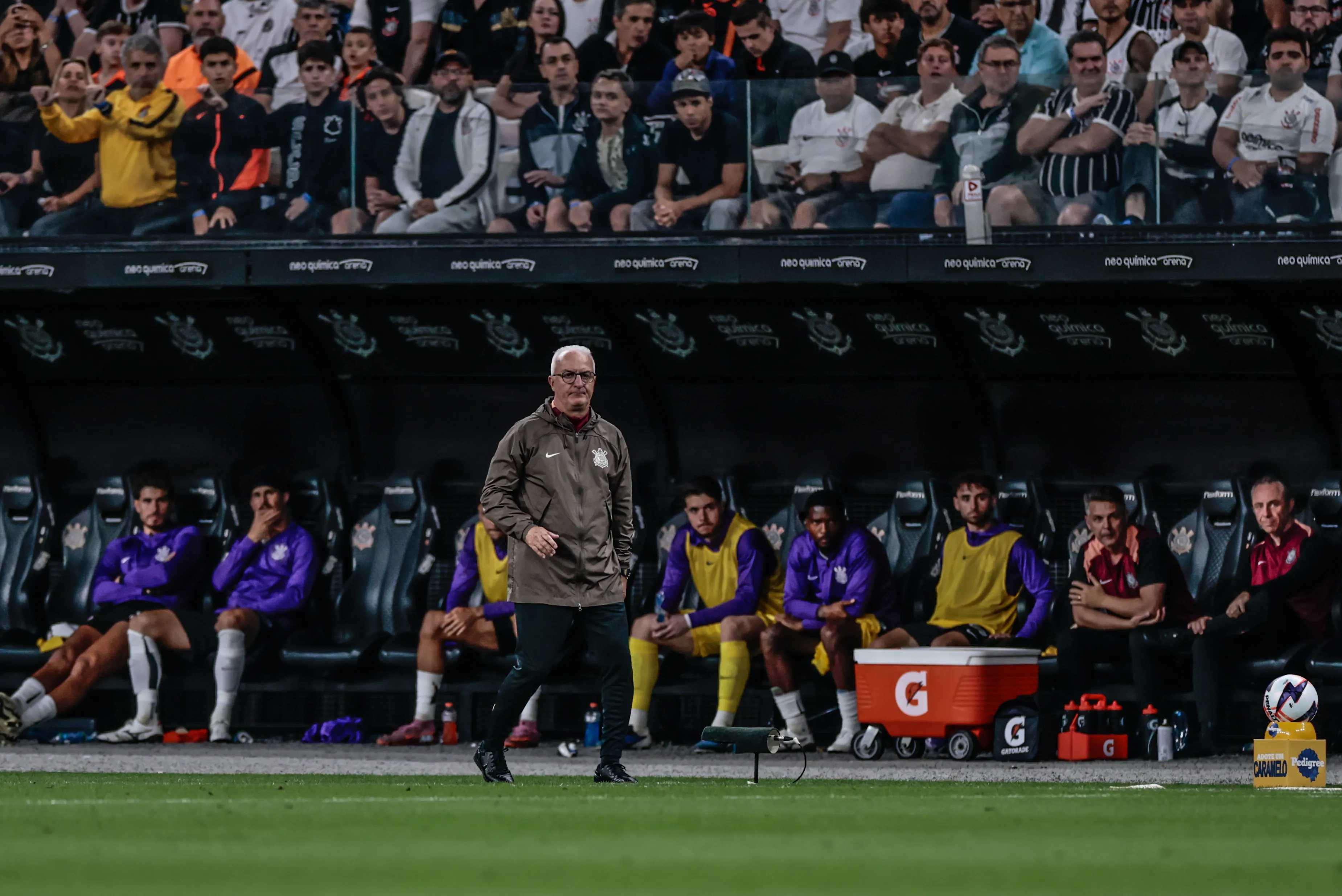 SP – SAO PAULO – 08/02/2026 – PAULISTA 2026, CORINTHIANS X PALMEIRAS – Dorival Jr. tecnico do Corinthians durante partida contra o Palmeiras no estadio Arena Corinthians pelo campeonato Paulista 2026. Foto: Marcello Zambrana/AGIF