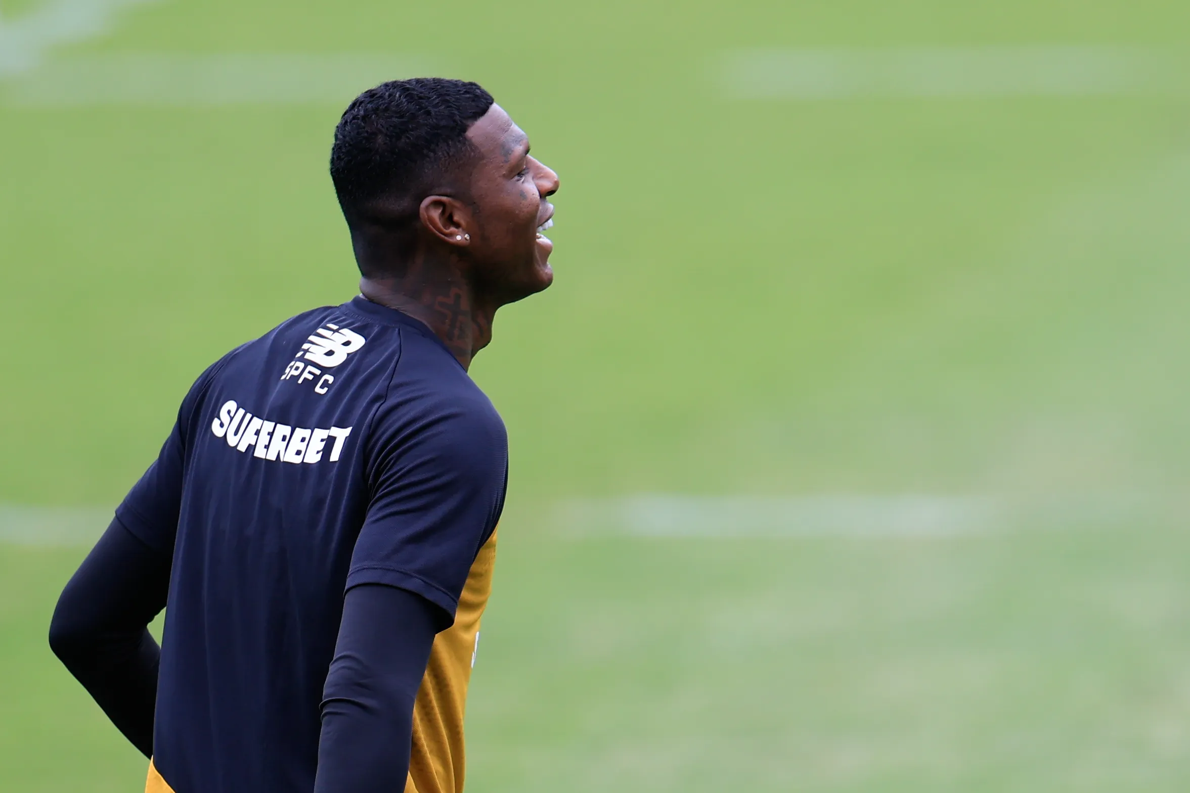 SP – SAO PAULO – 30/01/2026 – SAO PAULO, TREINO – Arboleda jogador do Sao Paulo durante treino no Centro de Treinamento CT Barra Funda. Foto: Marcello Zambrana/AGIF