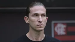 Filipe Luís no comando do Flamengo.