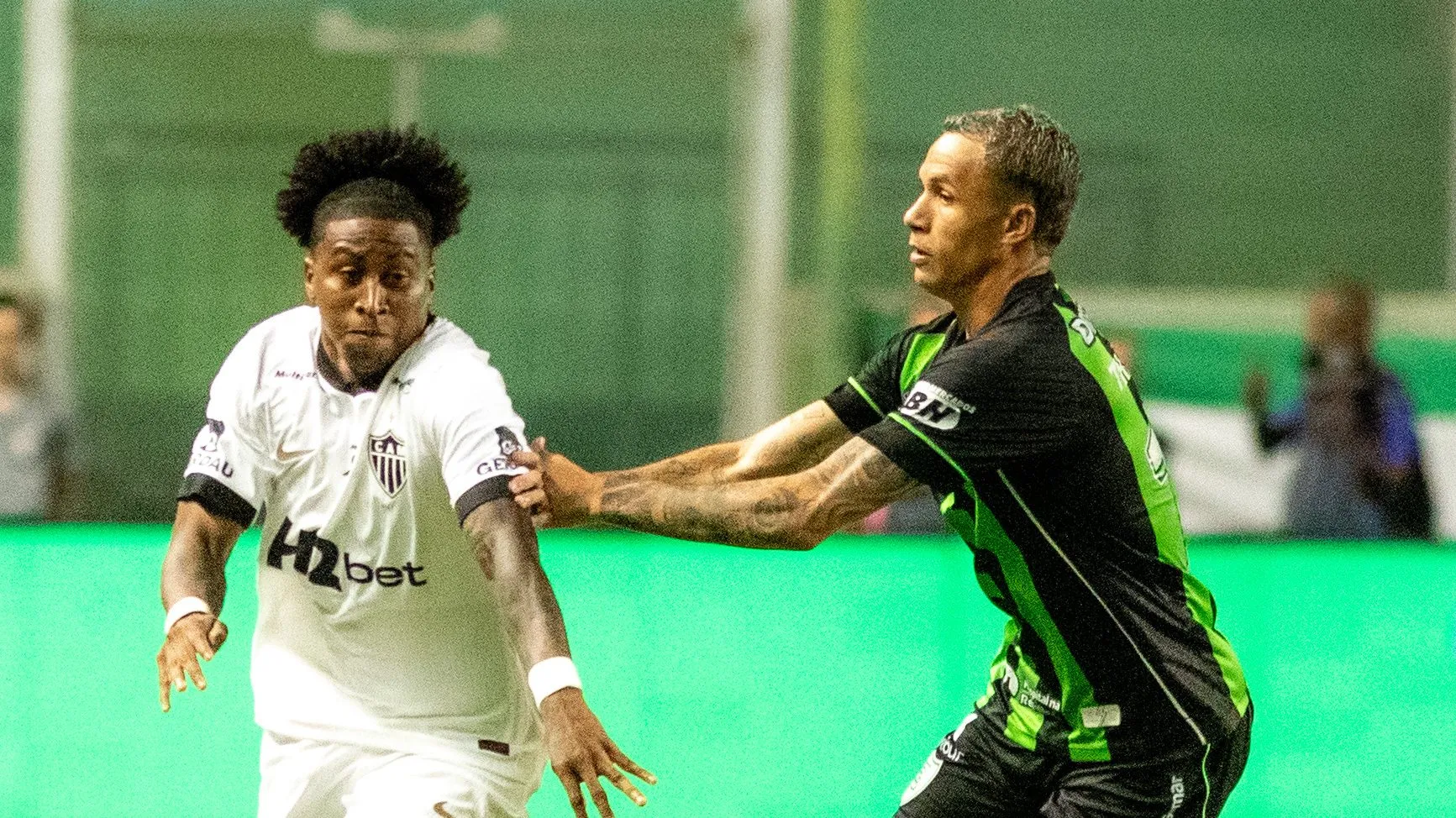 Preciado jogador do Atletico durante partida contra o America-MG no estadio Independencia pelo campeonato Mineiro 2026. Foto: Fernando Moreno/AGIF