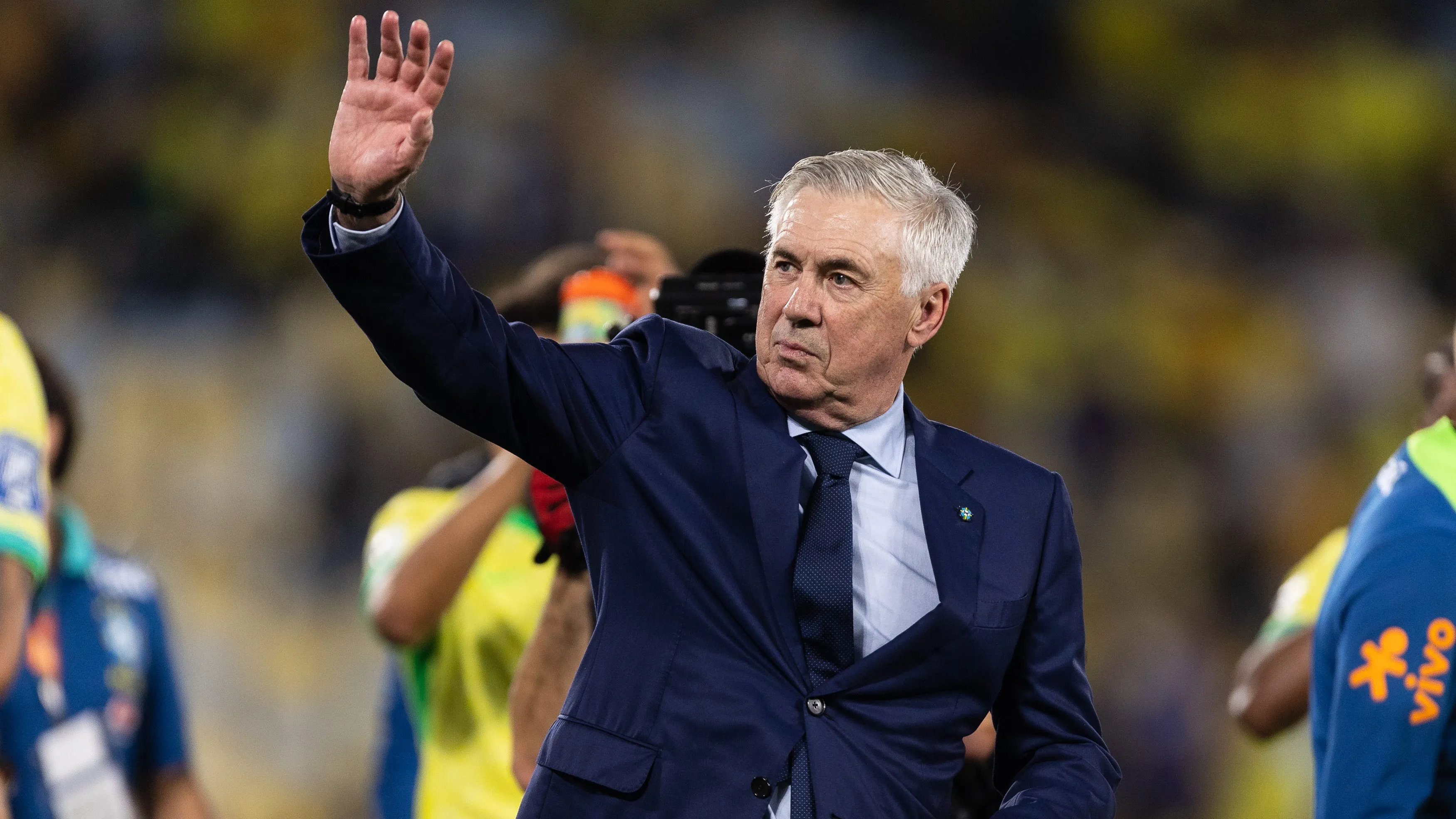 Carlo Ancelotti no comando da Seleção Brasileira. (Photo by Ruano Carneiro/Getty Images)