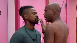 Edílson Capetinha em discussão com Leandro Boneco. Foto: Reprodução Globo