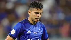 Bruno Rodrigues jogador do Cruzeiro lamenta durante partida contra o Athletico-PR no estadio Mineirao pelo campeonato Brasileiro A 2023. Foto: Gilson Lobo/AGIF