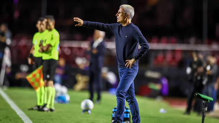 Luís Castro, técnico do Grêmio em partida pelo campeonato brasileiro (Foto: Lucas Uebel / Grêmio)