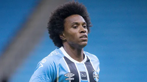 RS – PORTO ALEGRE – 14/01/2026 – GAUCHO 2026, GREMIO X SAO JOSE – Willian jogador do Gremio durante partida contra o Sao Jose no estadio Arena do Gremio pelo campeonato Gaucho 2026. Foto: Maxi Franzoi/AGIF