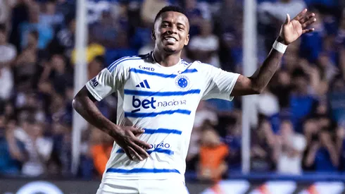 Keny Arroyo marcou para o Cruzeiro no duelo em Patos de Minas – Foto: Gustavo Aleixo/Cruzeiro