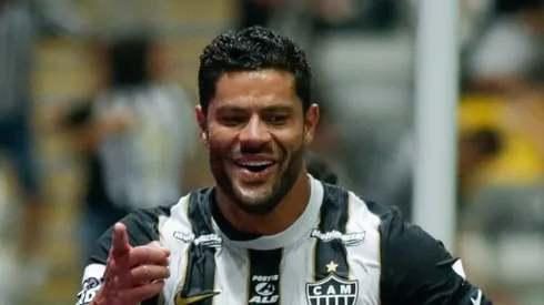 Hulk jogador do Atletico comemora seu gol durante partida contra o Remo no estadio Arena MRV pelo campeonato Brasileiro A 2026. Foto: Fernando Moreno/AGIF