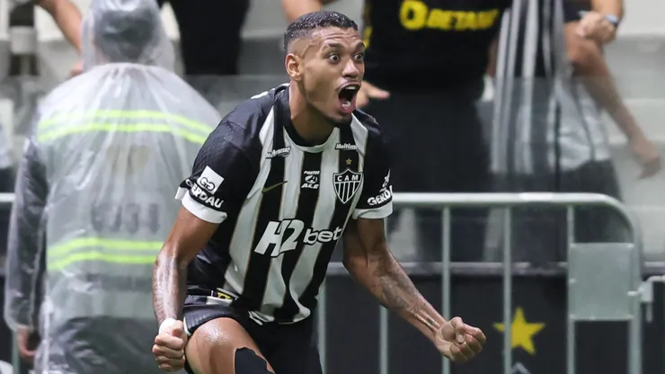 MG - BELO HORIZONTE - 11/02/2026 - BRASILEIRO A 2026, ATLETICO X REMO - Ruan jogador do Atletico comemora seu gol durante partida contra o Remo no estadio Arena MRV pelo campeonato Brasileiro A 2026. Foto: Gilson Lobo/AGIF