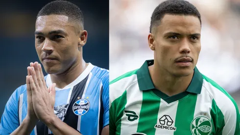 Carlos Vinícius e Mandaca vão se enfrentar neste domingo (15) – Fotos: Maxi Franzoi/AGIF e Joisel Amaral/AGIF