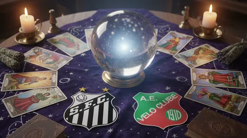 Santos x Velo Clube. Foto: Gerada por IA.