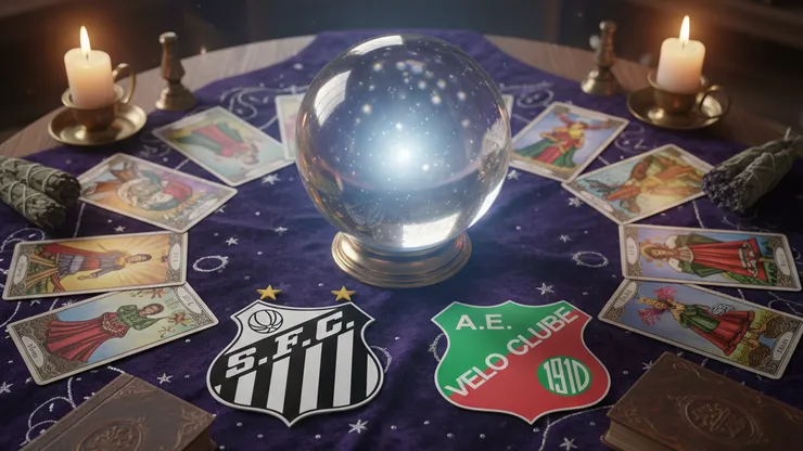 Santos x Velo Clube. Foto: Gerada por IA.