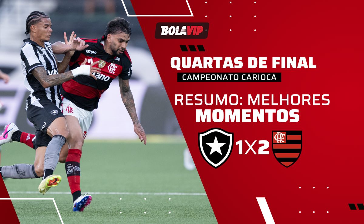 Botafogo 1 x 2 Flamengo: resumo completo do clássico pelo Campeonato Carioca