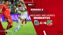 Santos 6 x 0 Velo Clube. Foto: Jota Erre/AGIF