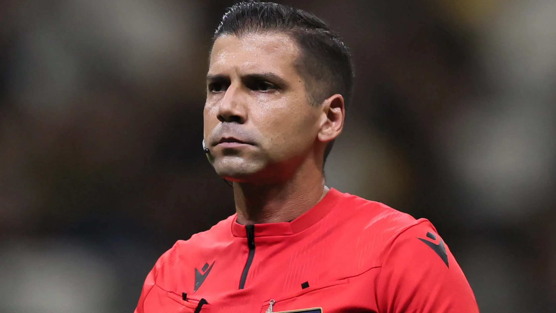 Árbitro Bruno Arleu. Foto: Gilson Lobo/AGIF