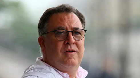 O presidente Marcelo Teixeira do Santos FC durante treino no Centro de Treinamento CT Rei