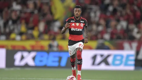 RJ – RIO DE JANEIRO – 15/02/2026 – CARIOCA 2026, BOTAFOGO X FLAMENGO – Bruno Henrique jogador do Flamengo durante partida contra o Botafogo no estadio Engenhao pelo campeonato Carioca 2026. Foto: Thiago Ribeiro/AGIF