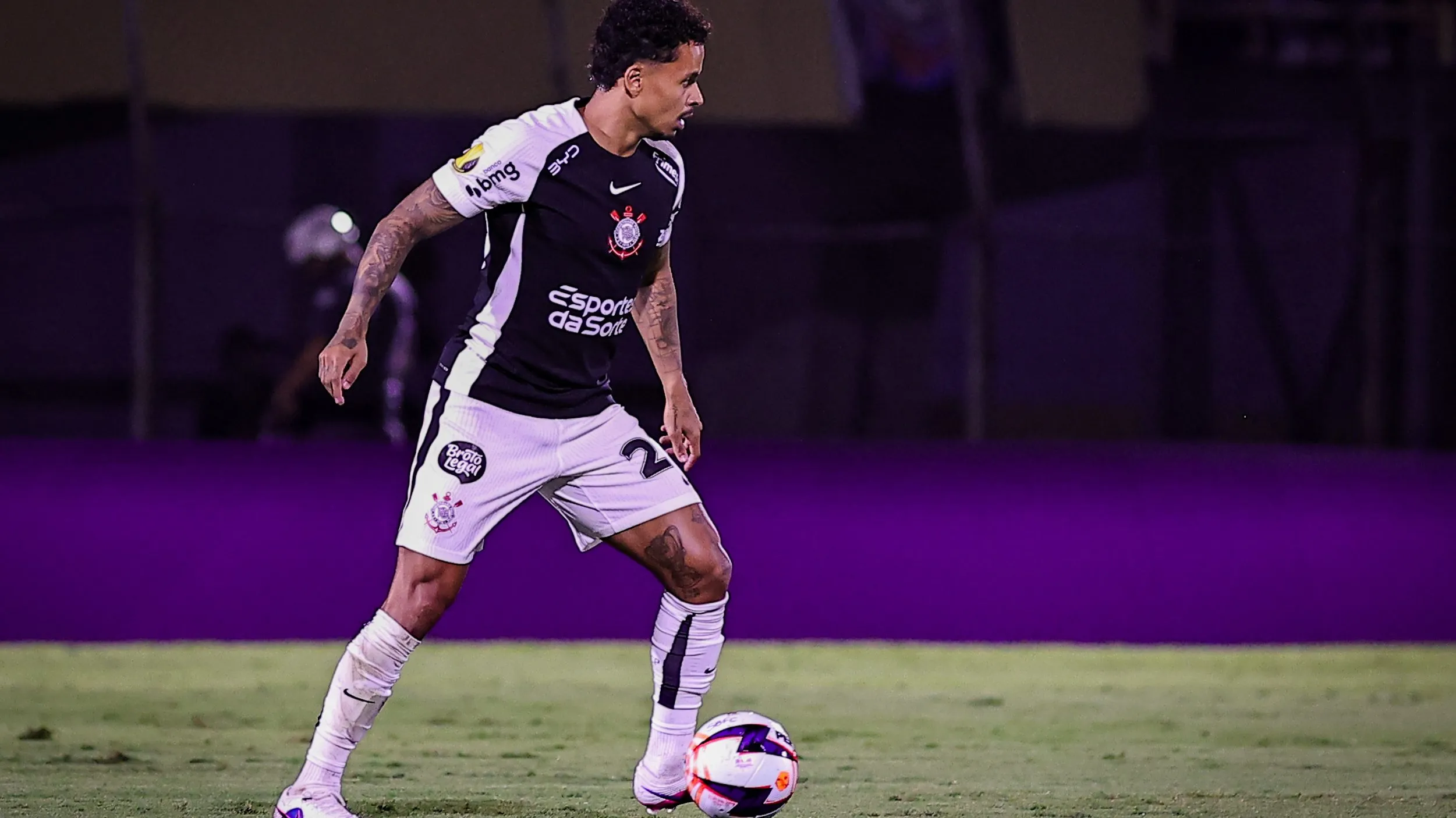 Allan jogador do Corinthians durante partida contra o Sao Bernardo no estadio Primeiro de Maio pelo campeonato Paulista 2026. Foto: Fabio Giannelli/AGIF