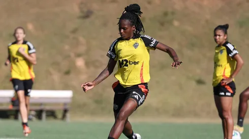 Vingadoras durante treino. Foto: Daniela Veiga/Atlético
