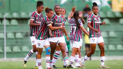 Tricolores comemoram vitória. Foto: Marina Garcia/Fluminense FC