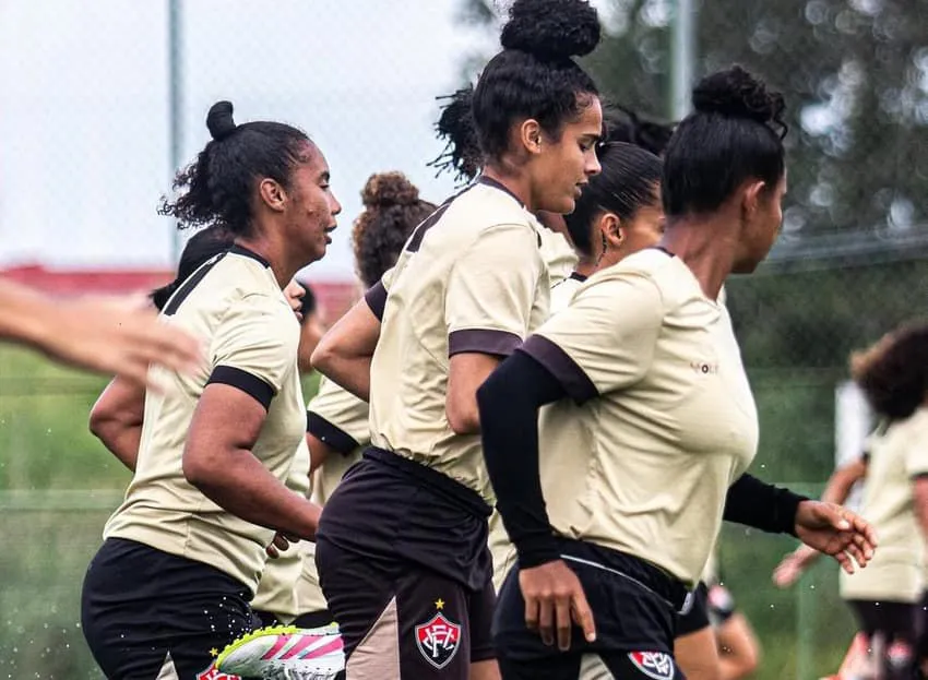 Jogadoras do Vitória. Foto: Karla Porto/ECV