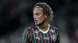 Guga jogador do Fluminense durante partida contra o Flamengo. Foto: Thiago Ribeiro/AGIF