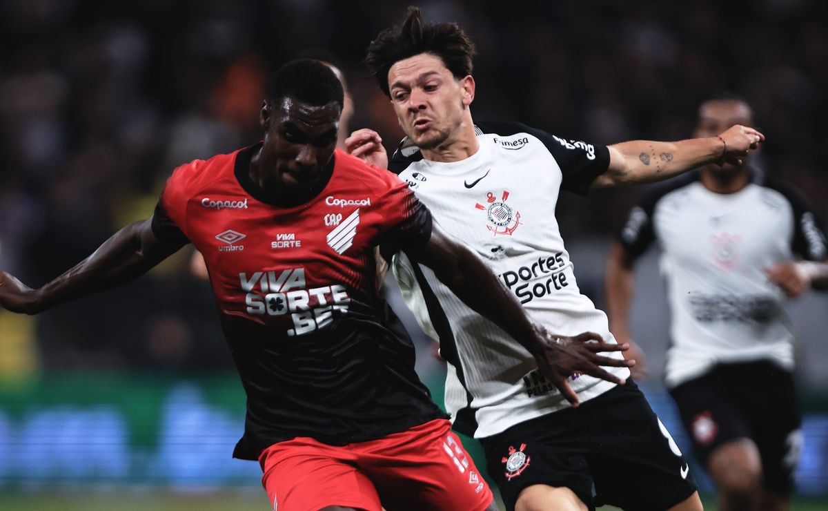 Athletico-PR x Corinthians: Inteligência Artificial prevê empate com gols na Arena da Baixada