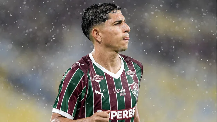 Savarino jogador do Fluminense durante partida contra o Marica no estádio Maracanã pelo campeonato Carioca 2026.