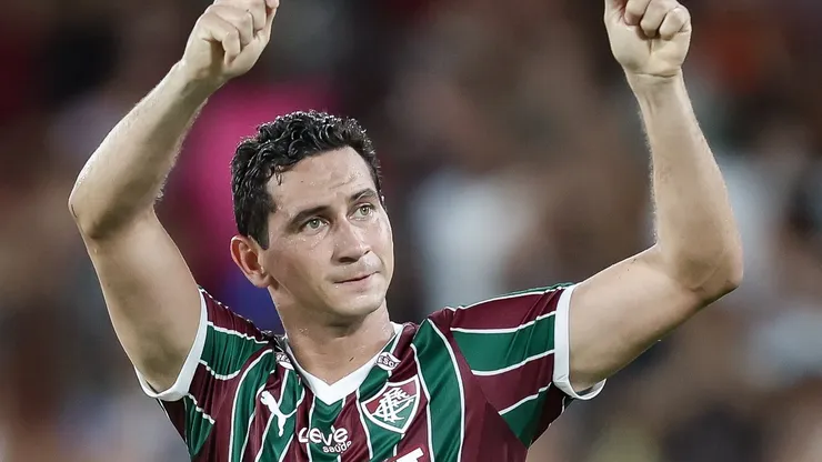 Ganso comemora seu gol pelo Fluminense diante do Bangu. Foto: Marcelo Gonçalves/Fluminense FC