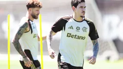 Pedro durante treino no Flamengo, no Rio de Janeiro. Foto: Gilvan de Souza/Flamengo