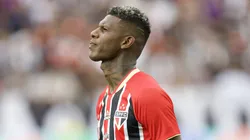 Arboleda jogador do Sao Paulo durante partida contra o Corinthians no estadio Arena Corinthians pelo campeonato Paulista 2026. Foto: Marcello Zambrana/AGIF